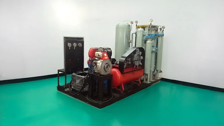 Manual Nitrogen Generation Plant with Integrated Air Compressor